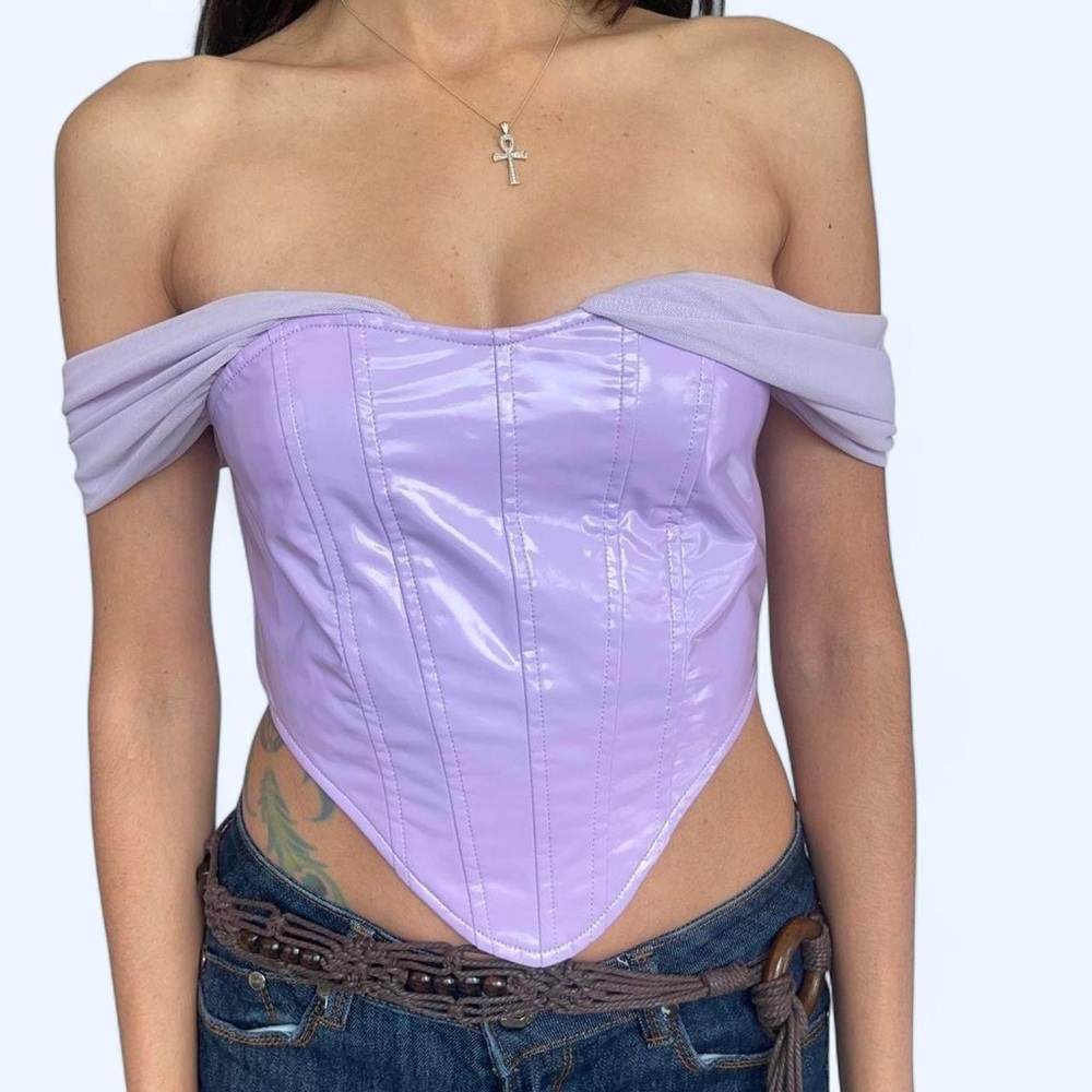 OHS Lilac Coquette Corset Top 💜